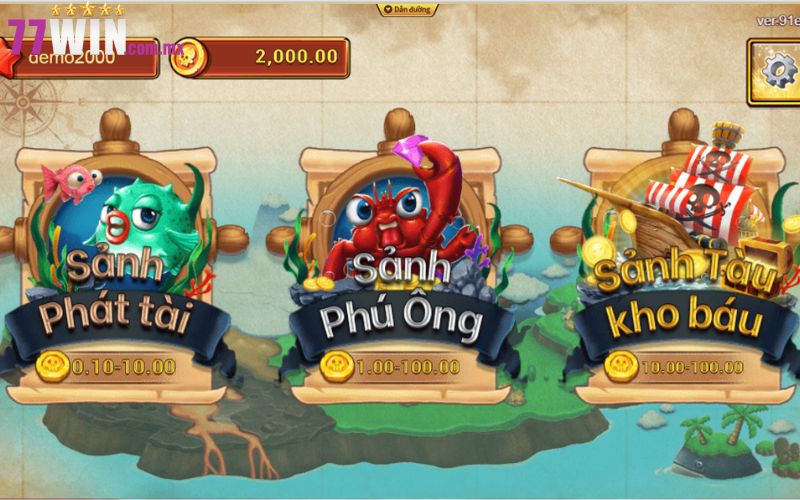 Hướng dẫn cách vào chơi game bắn cá nhận thưởng 77Win